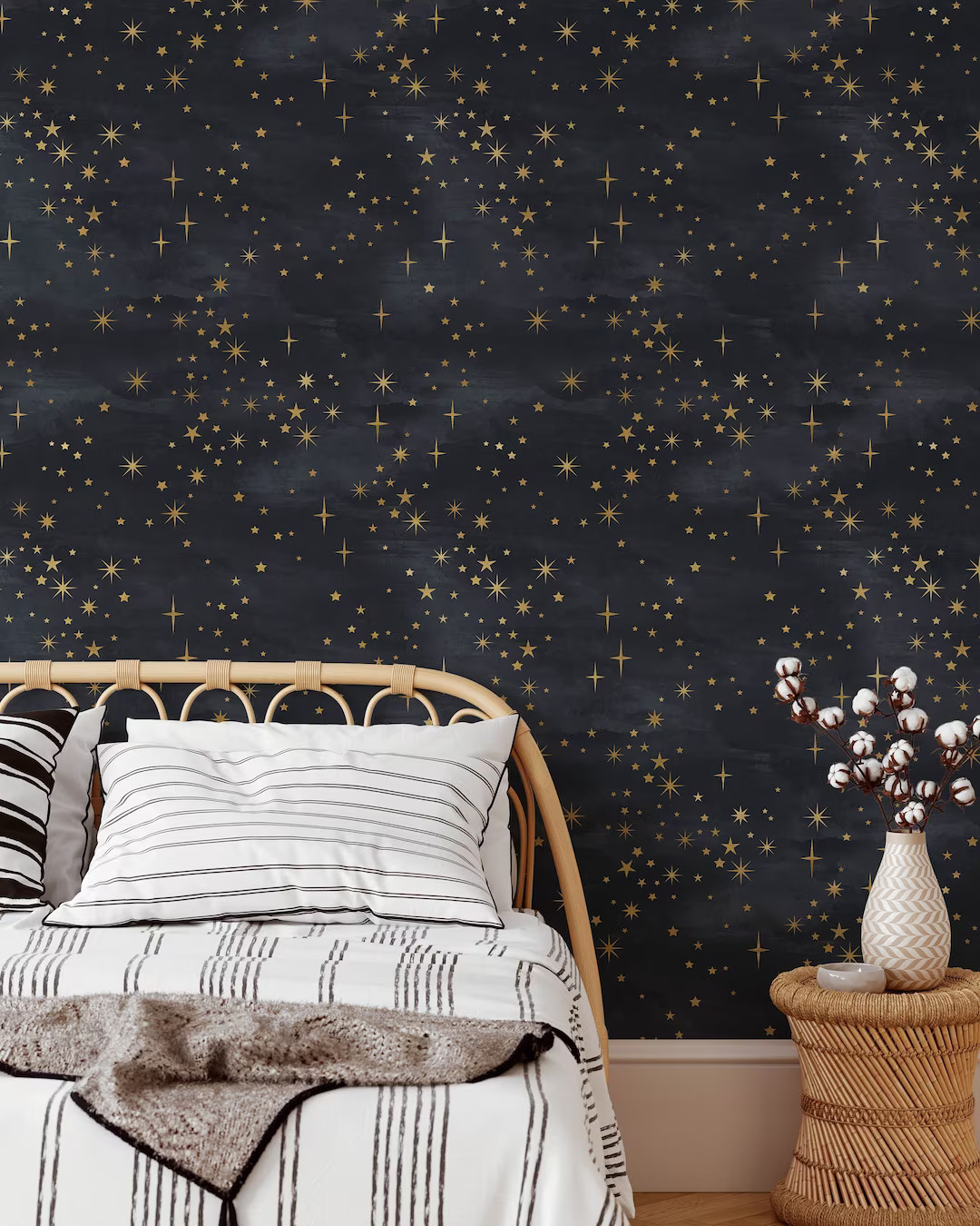 Starry Night Peel and Stick Wallpaper | Removable Self Adhesive Space Wallpaper |  Kid's Room Int... | Etsy (US)