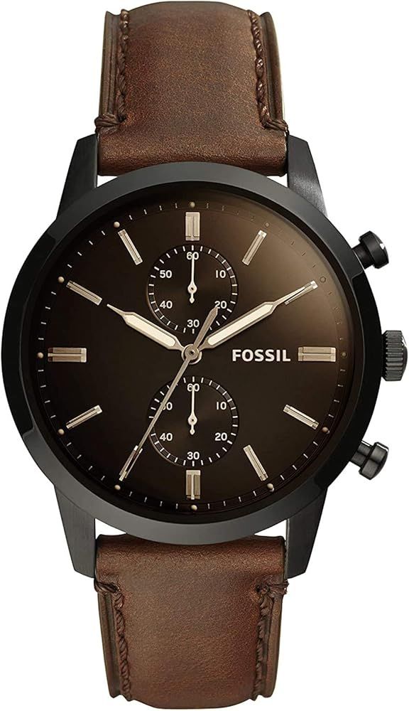 Fossil Townsman Men's Watch with Chronograph Display and Genuine Leather Band | Amazon (US)