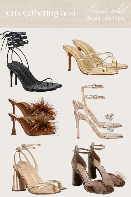 The formal edit 💫 #weddingshoes #heels #shoes #fallheels #goldheels #silverheels #blackheels #brownheels #weddingedit #shoes 

#LTKfindsunder100 #LTKfindsunder50 #LTKshoecrush