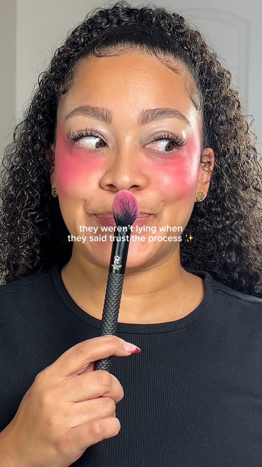 trust the process when applying blush before concealer! for this look, I used rare beauty liquid blush in lucky and haus labs concealer in 24

#LTKValentine #LTKBeauty