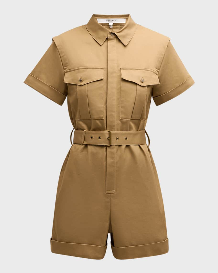 Utility Short Jumpsuit | Neiman Marcus