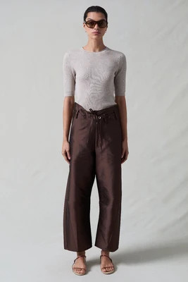 Chan Luu Techno Taffeta Barrel Pant Chocolate - Techno Taffeta Barrel Pant Chocolate | Shop.com