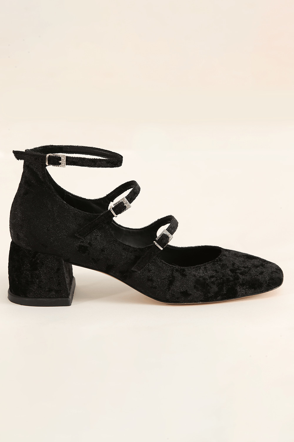 Sapato Salto Tiras Preto Framed - Preto | Gallerist (BR)