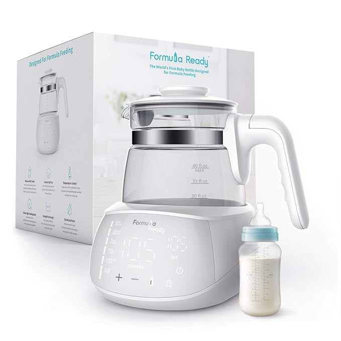 Formula Ready Baby Water Kettle- One Button Boil Cool Down and Keep Warm at Perfect Baby Bottle T... | Amazon (US)