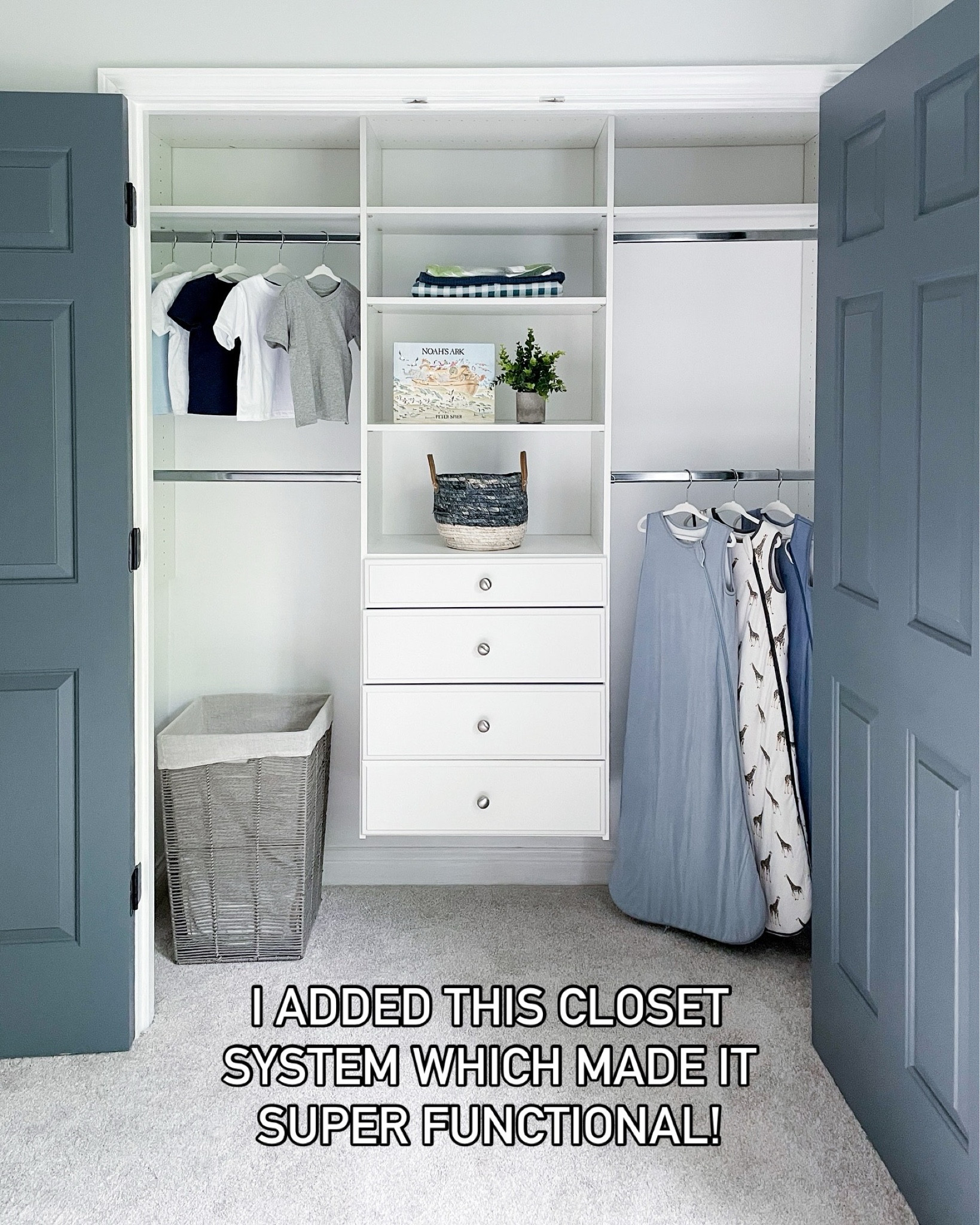 Closet system + sleep sacks linked!! 

#LTKHome #LTKBaby