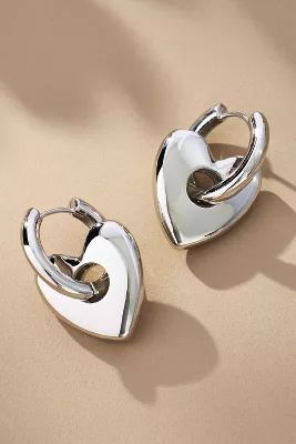 Heart Charm Huggie Earrings | Anthropologie (US)