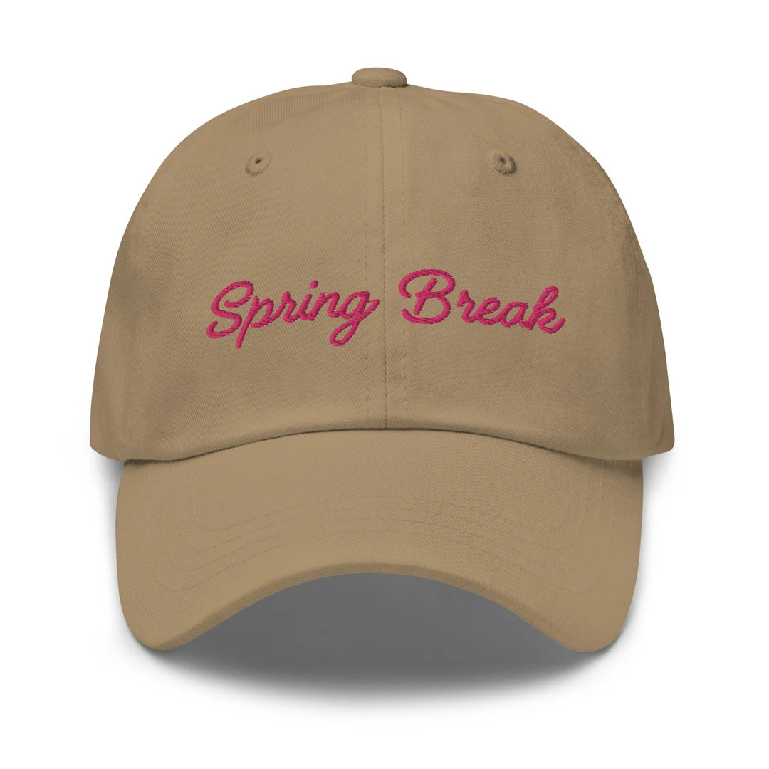 Spring Break Embroidered Baseball Cap - Etsy | Etsy (US)