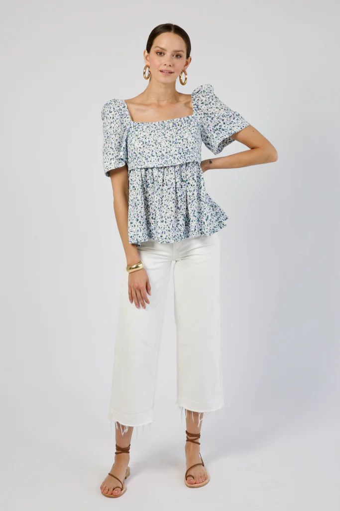 mallorca top in field flower - MIRTH | MIRTH