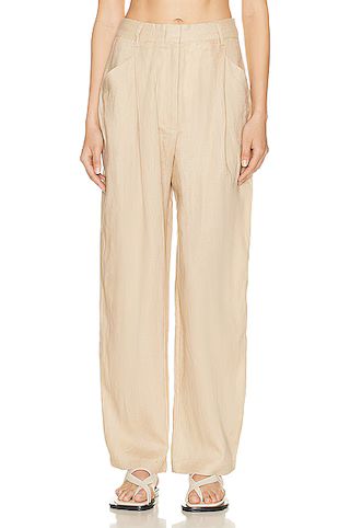Linen Highrise Trousers | FWRD 