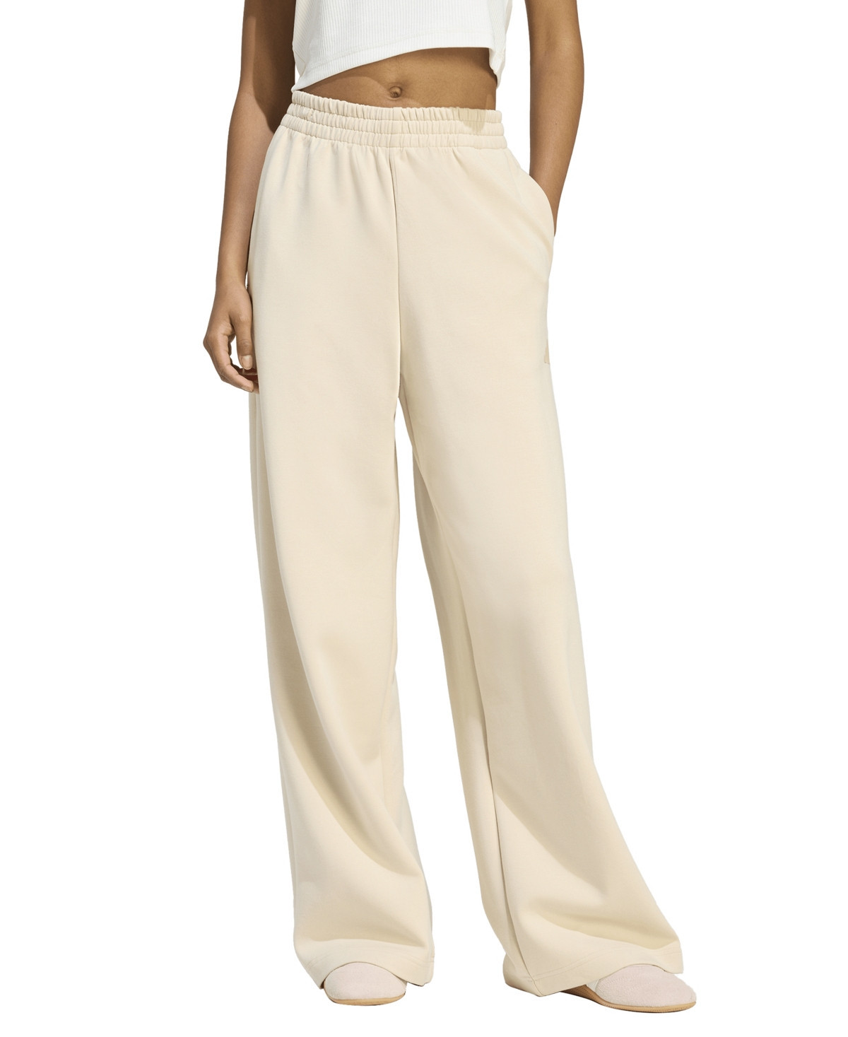 adidas Women's Straight Sportswear Pants - Crystal Linen | Macy's