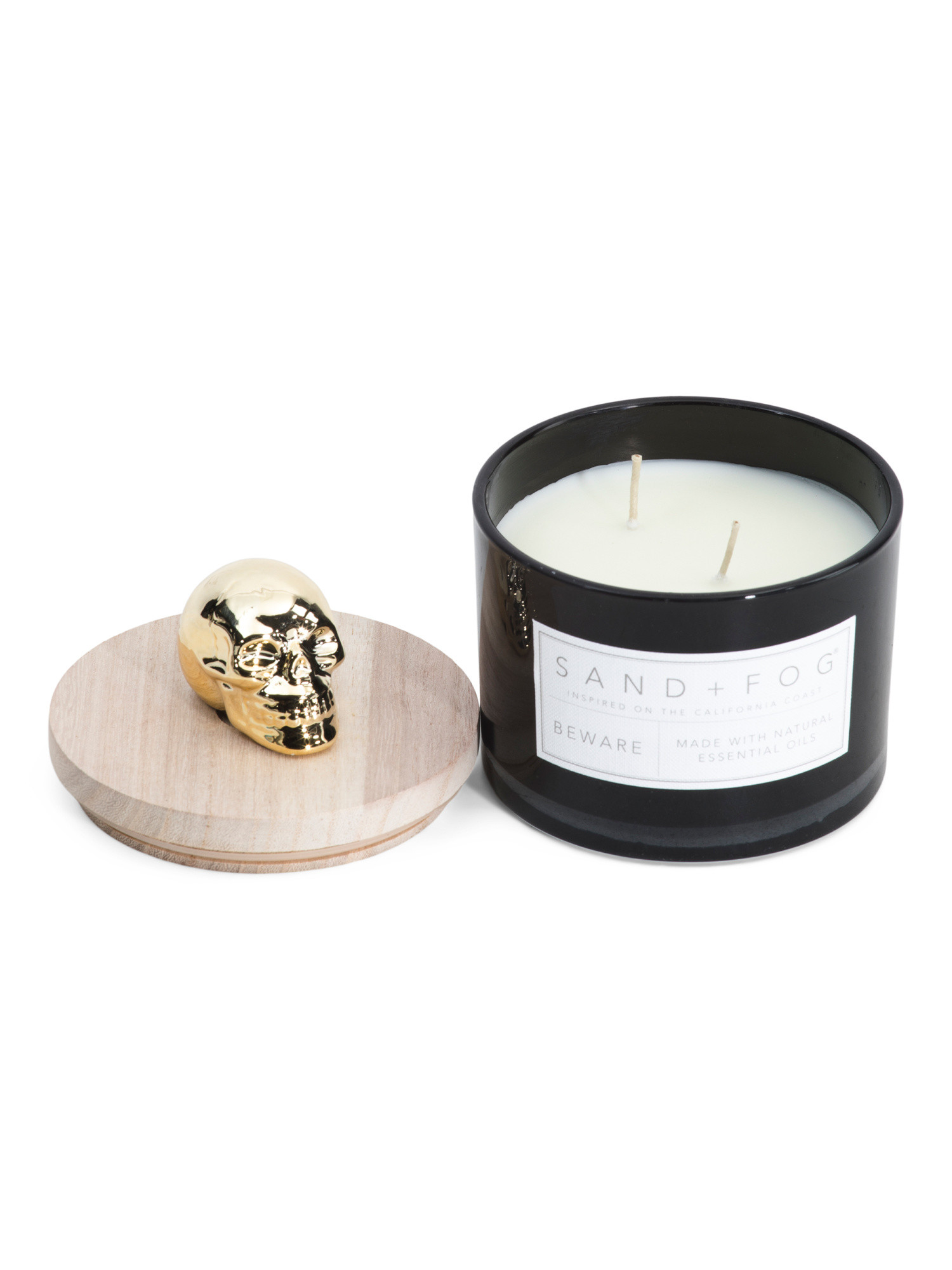 12oz Beware Skull Candle | TJ Maxx