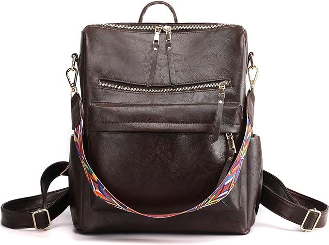 Women's Fashion Backpack Purse Multipurpose Design Convertible Satchel Handbags and Shoulder Bag ... | Amazon (US)