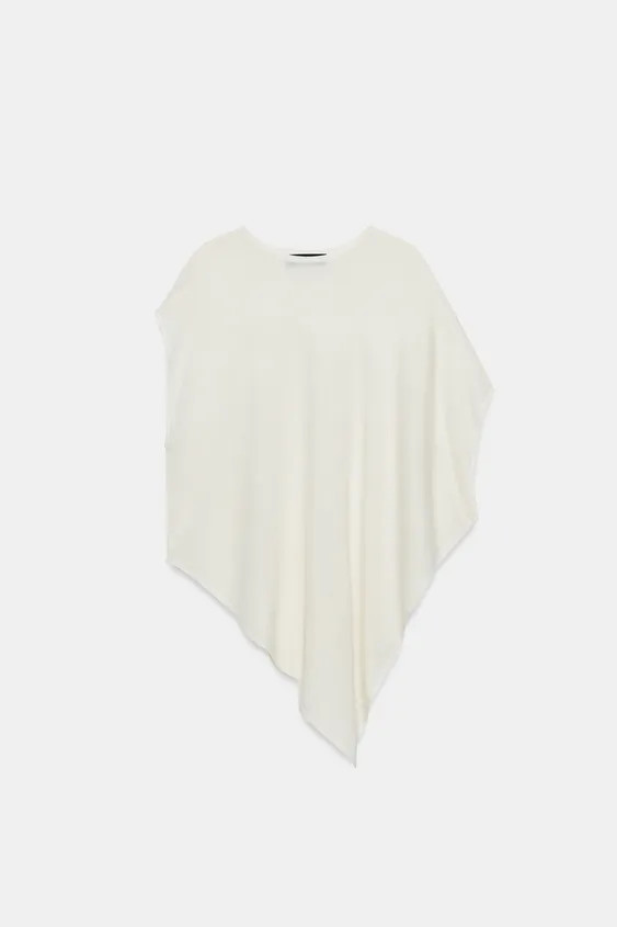 ASYMMETRIC KNIT TOP | Zara UK
