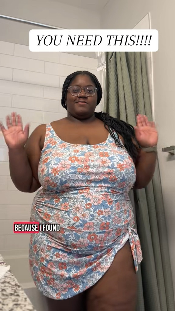 Love this cute floral swimdress!! Perfect for summer. #swimdress #swimsuit #plussizeswim #swimwear #plussize #summer 

#LTKFindsUnder50 #LTKPlusSize #LTKSeasonal