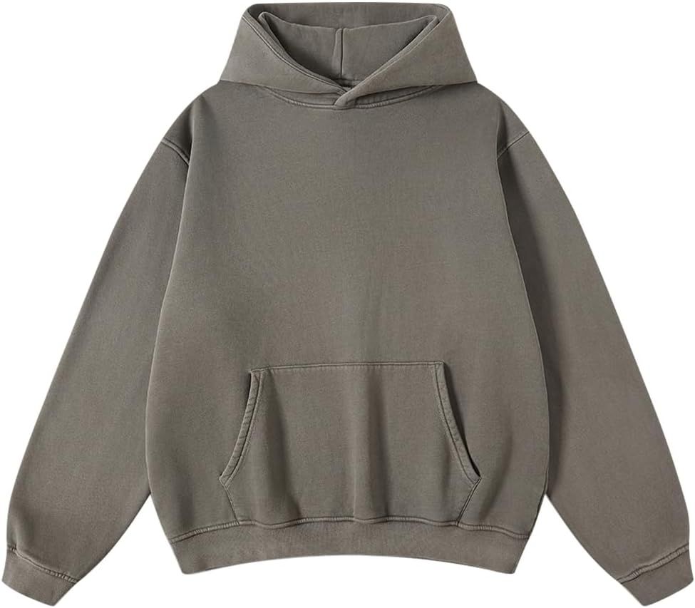 Hatant Hoodies for Men Acid Wash Athletic Hoodie Midweight Fleece Sweatshirts for Men Oversized S... | Amazon (US)
