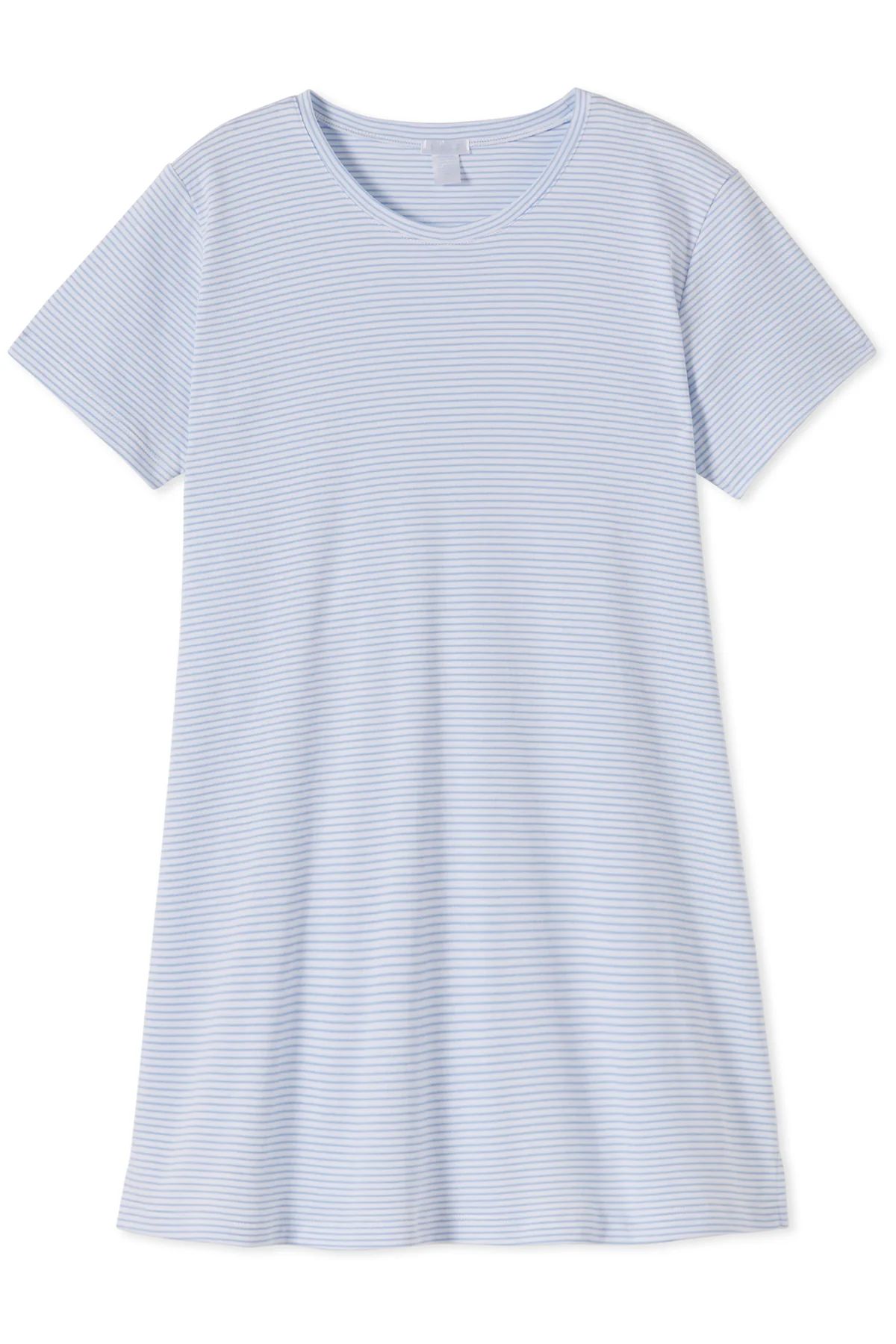 Pima Maternity Weekend Nightgown in French Blue | LAKE Pajamas