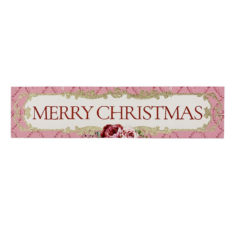 Merry Christmas Block Sign, 12" | At Home