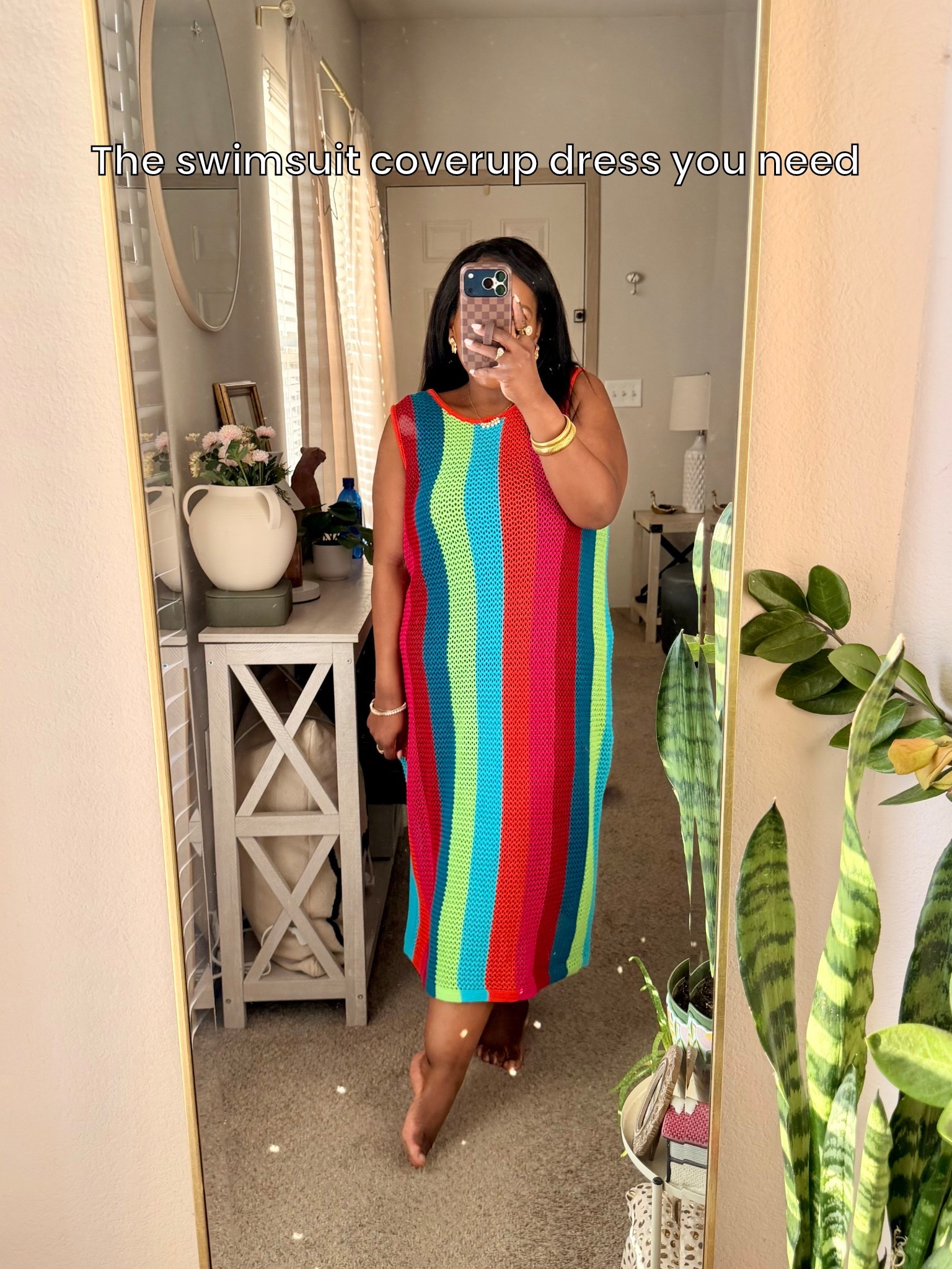 Okay! This is the best swimsuit coverup dress I’ve ever tried and actually LOVE!!! Pick this up before you head out on Spring Break!! Under $25 from Walmart!! The crochet knit quality is perfect and has a nice stretch. I’m wearing the xl but I would actually prefer the size large. 

#LTKTravel #LTKSeasonal #LTKdayinmylife