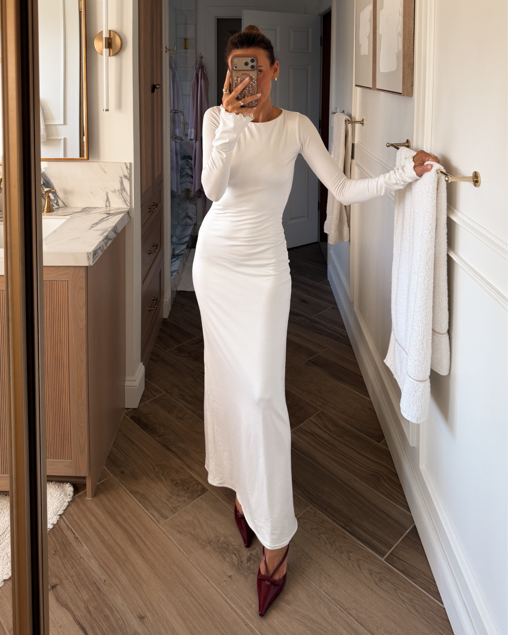On sale right now! For the winter brides, this dress is so soft and all cotton! Easy to dress up or down

#LTKWedding #LTKSeasonal