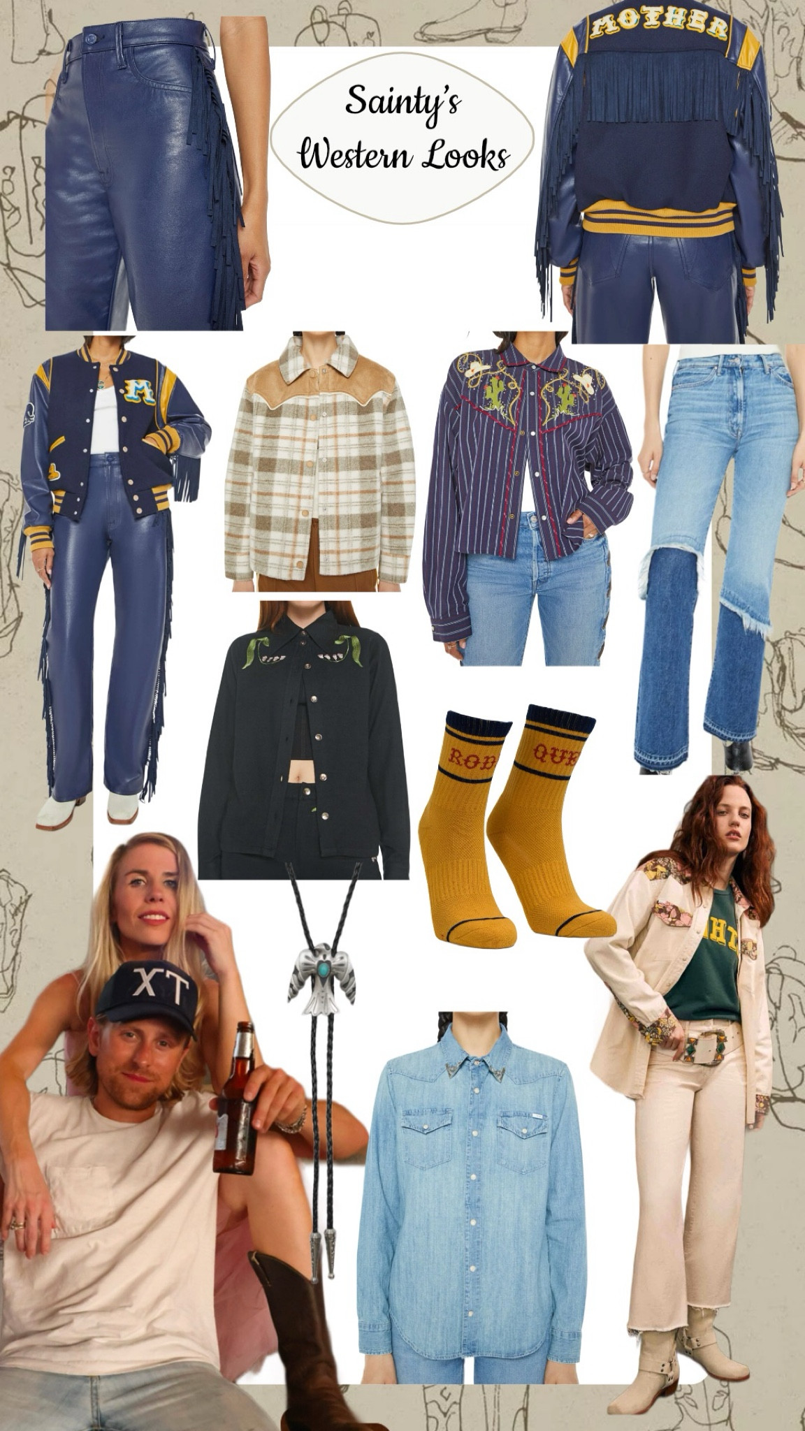 Sainty’s Western Looks! Perfect for #NFR! Obsessed with the looks #MOTHERdenim! 

#LTKStyleTip #LTKFindsUnder100 #LTKShoeCrush