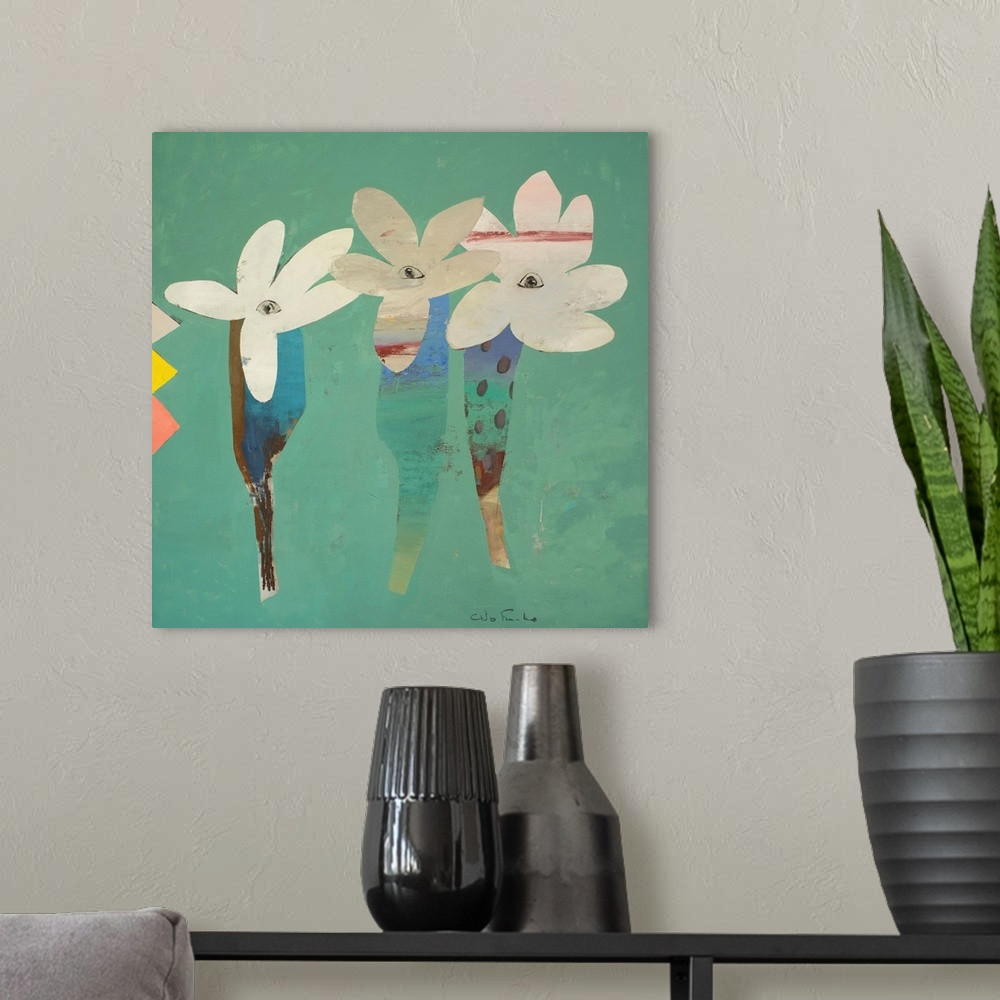 The Three Flowers 2 Wall Art | Great Big Canvas - Dynamic