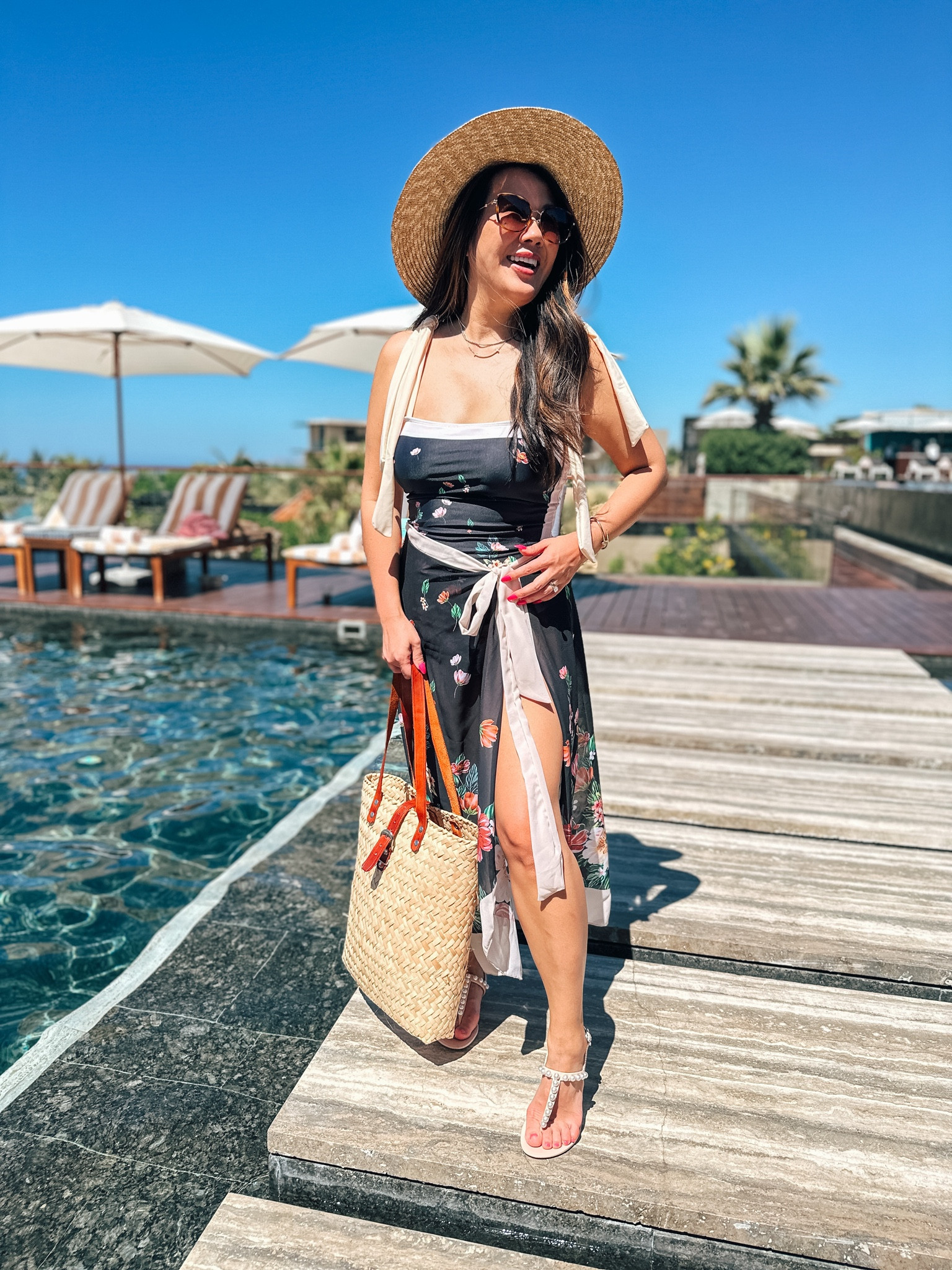 This swimsuit and cover up is so affordable but looks so much more expensive! Wearing size small. The straps are adjustable 

#LTKswim #LTKSeasonal #LTKtravel