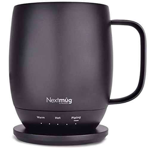 Nextmug - Temperature-Controlled, Self-Heating Coffee Mug (Black - 14 oz.) | Amazon (US)
