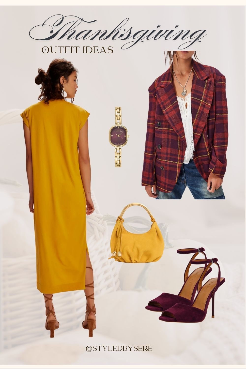 A Rich & Radiant Thanksgiving Look 🍂
This year, turn heads in a dressier Thanksgiving outfit featuring the dreamiest fall duo — deep mustard yellow and burgundy. Think a flowy mustard dress or blouse paired with sleek burgundy trousers or heels for a look that’s equal parts bold and elegant.
✨ Stylist tip: add gold jewelry and a soft berry lip to tie the tones together beautifully.
Ready to elevate your holiday style? 💌 DM your personal stylist to craft your perfect Thanksgiving ensemble in these stunning fall shades. #ThanksgivingStyle #HolidayChic #PersonalStylist

#LTKSeasonal #LTKHoliday #LTKStyleTip