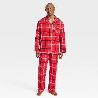 Men's Plaid Flannel Matching Family Pajama Set - Wondershop™ Red | Target