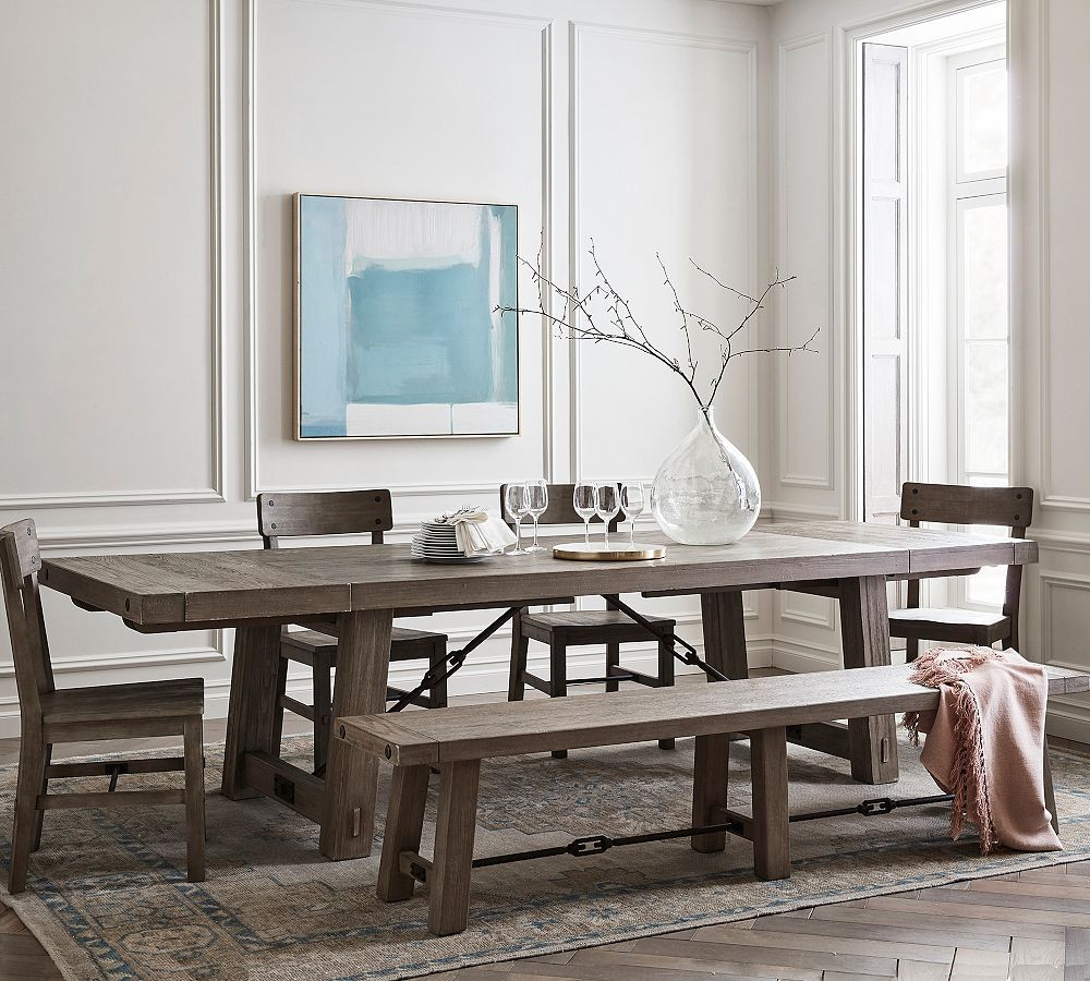 Benchwright Extending Dining Table (60"-144") | Pottery Barn (US)