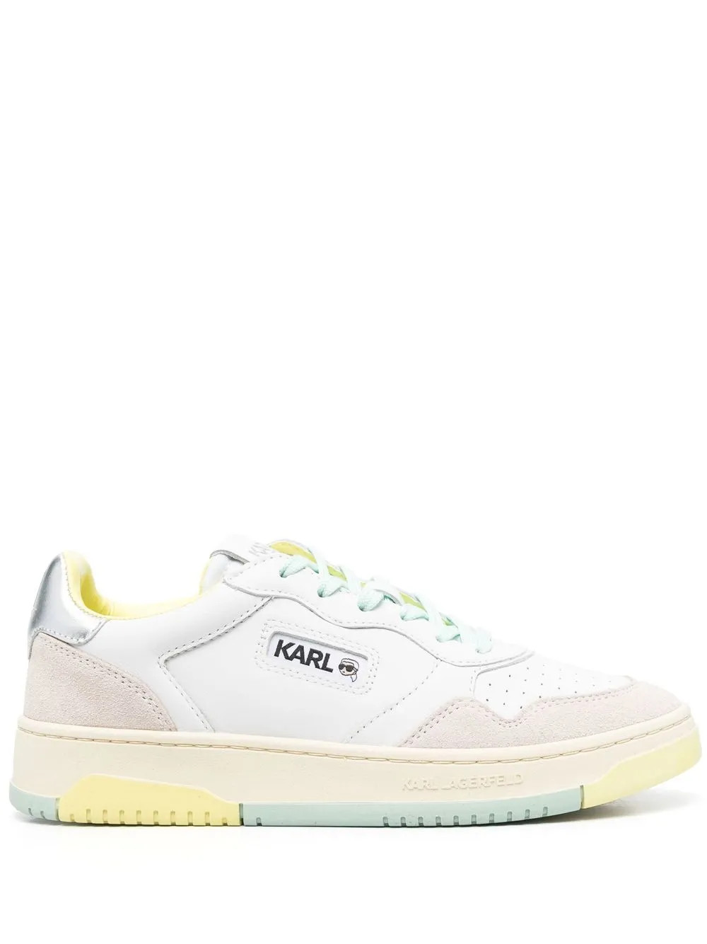 embroidered-logo leather sneakers | Farfetch Global