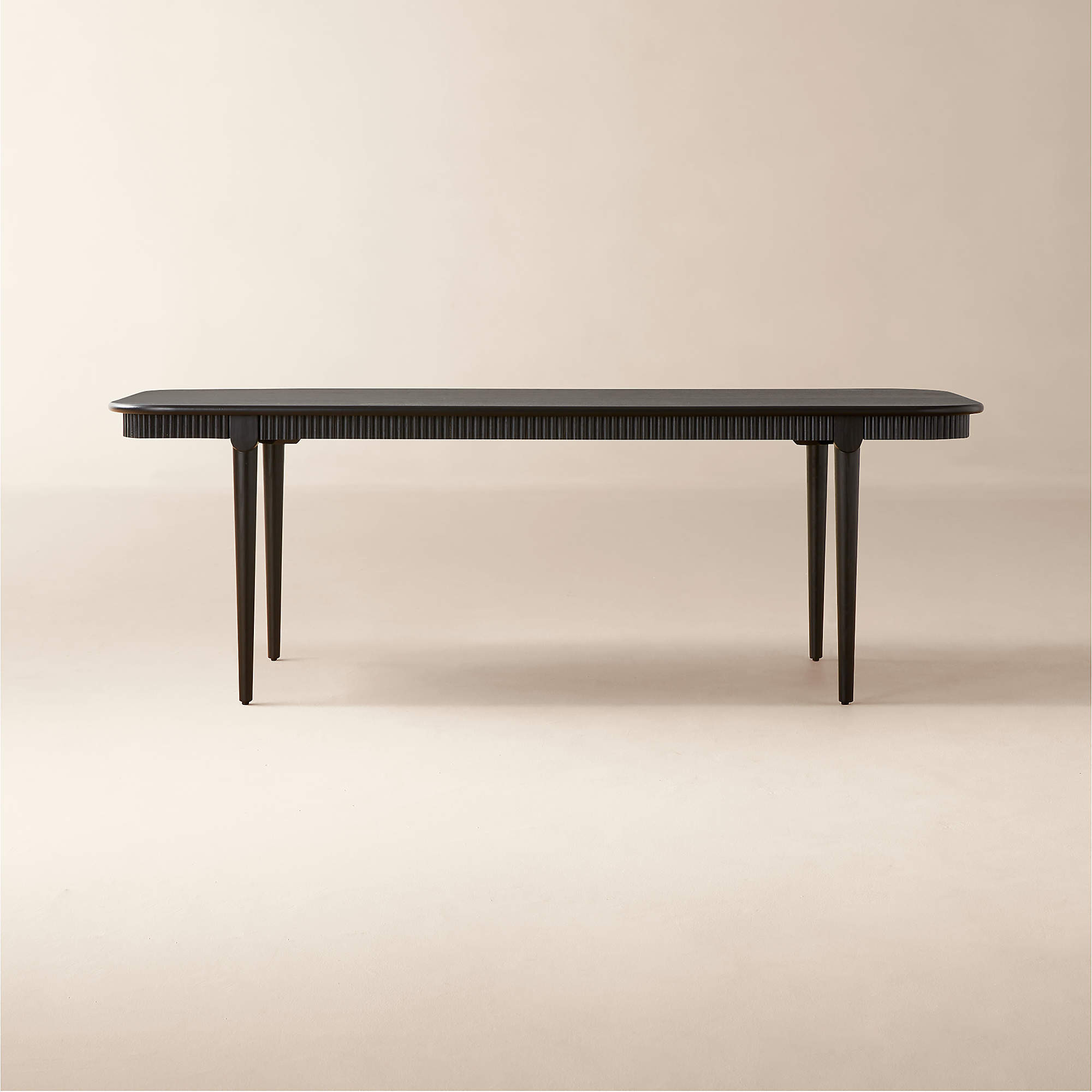 Providence 90" Rectangular Black Ebonized Oak Dining Table + Reviews | CB2 | CB2