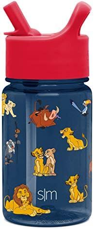Simple Modern Kids Disney Tritan BPA-Free Plastic Water Bottle with Leakproof Straw Lid for Toddl... | Amazon (US)
