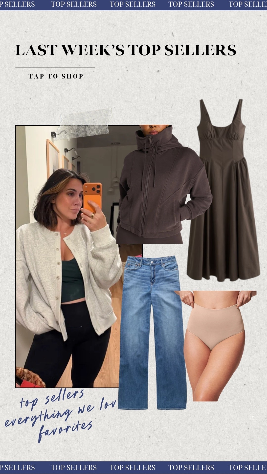Last weeks top sellers
The viral and top selling Jean 3 years in a row. Super flattering, comfy, stretchy.
My favorite smoothing shaping underwear
Early fall dress perfect for any event
The comfiest sweatshirt made out of the most buttery soft material 
Everyday midsize mom fall outfits

#LTKSeasonal #LTKMidsize #LTKootd