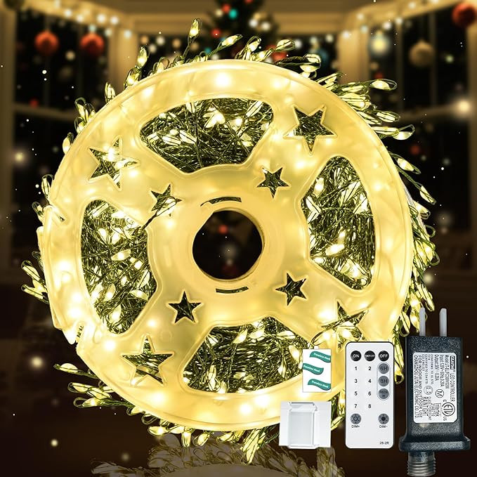 Dailyart Fairy Lights Plug in 500 Led with Remote 42Ft String Light with Timer Waterproof Lights ... | Amazon (US)