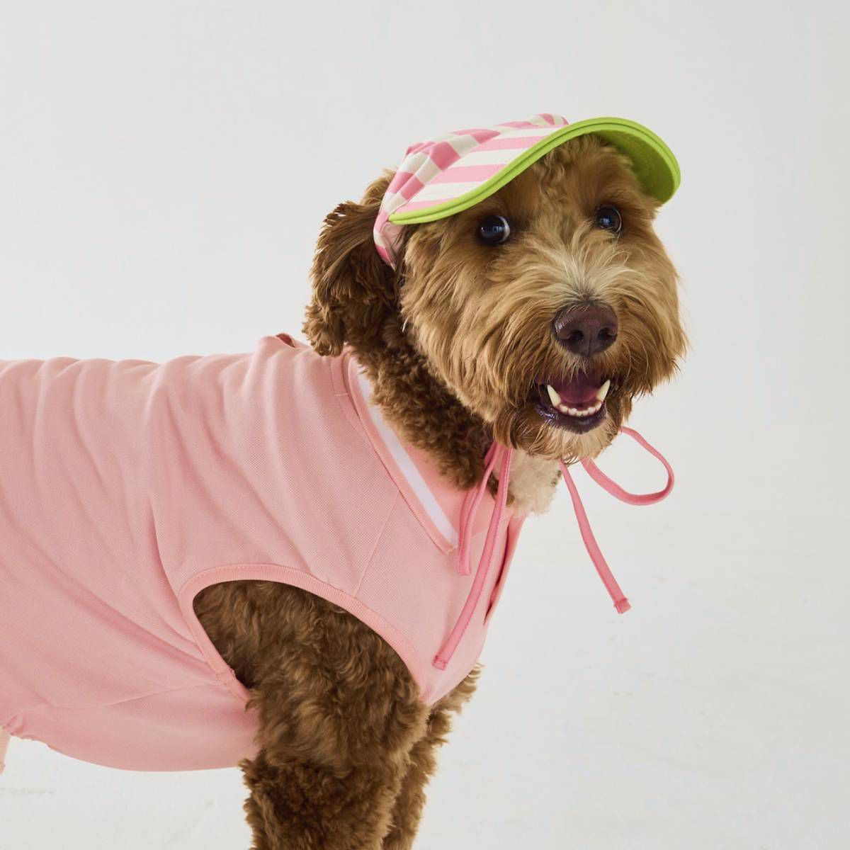 Hooray House Striped Visor - Pink XS/S | Target