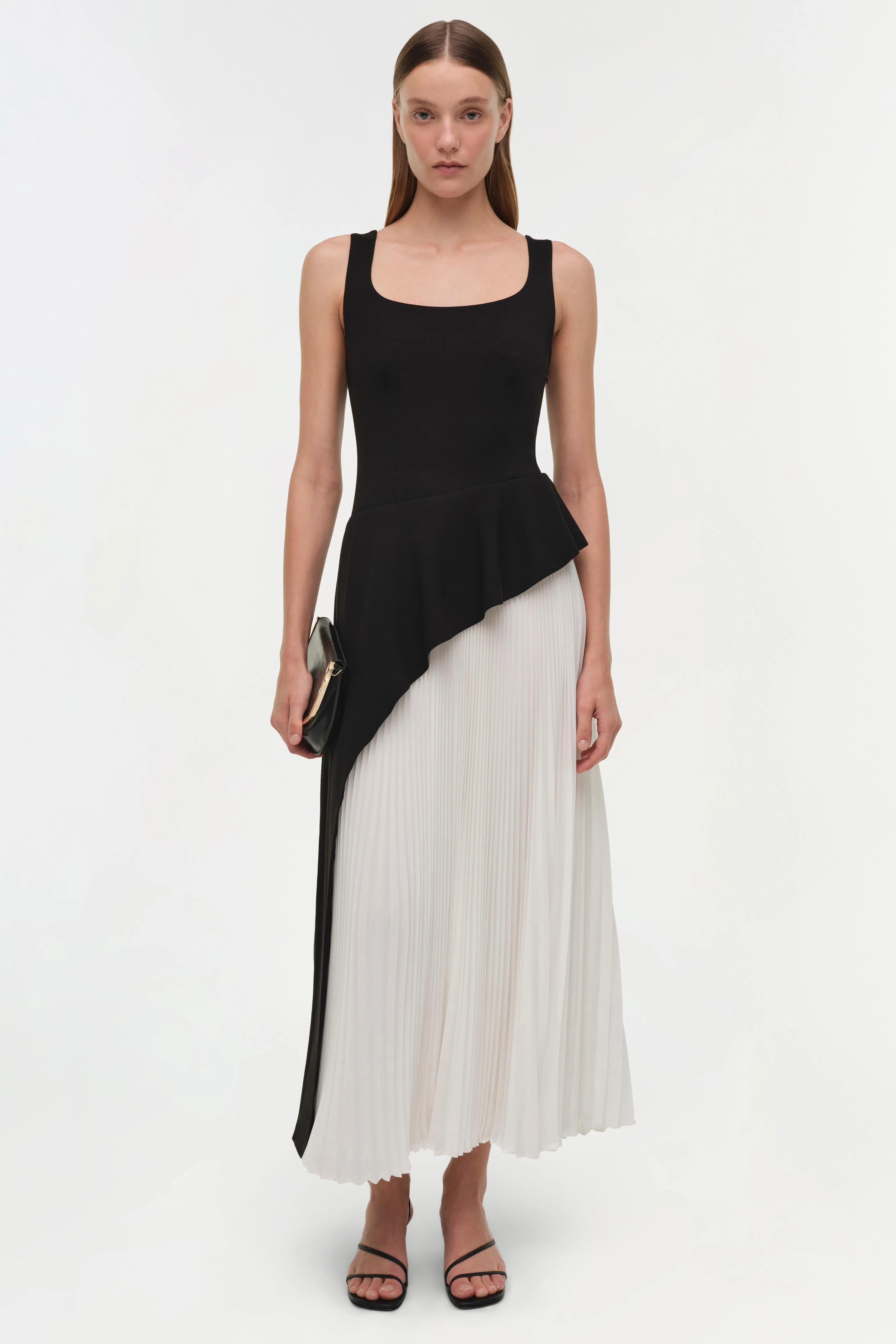 Zayla Pleated Midi Dress | Simkhai