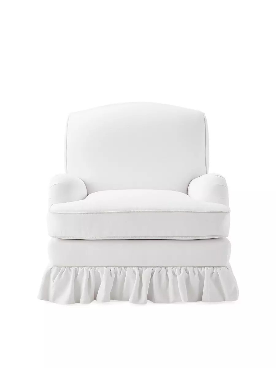 Miramar Chair with Ruffle Skirt | Serena and Lily