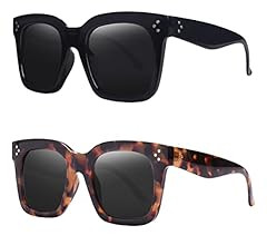TAOTAOQI Vintage Women Oversized Sunglasses Designer Luxury Square Sun Glasses UV400 Protection F... | Amazon (US)