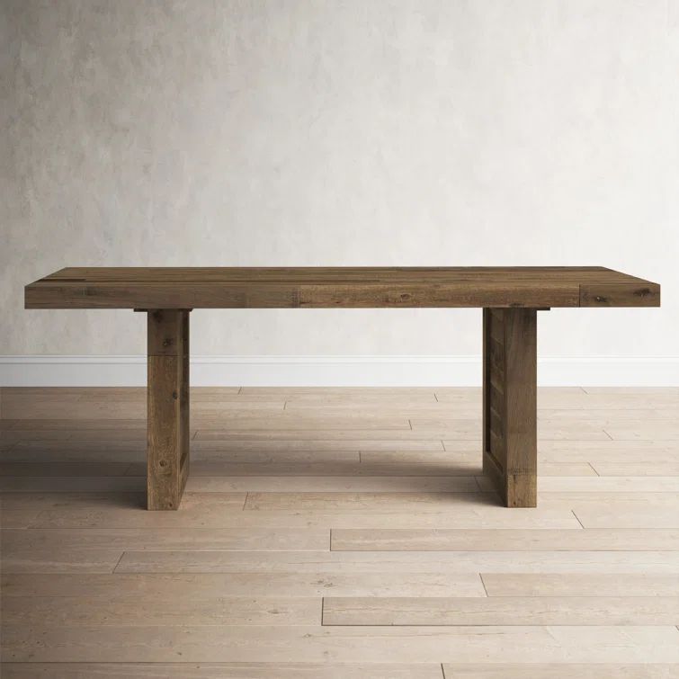 Alfa 82'' Pine Solid Wood Dining Table | Wayfair North America