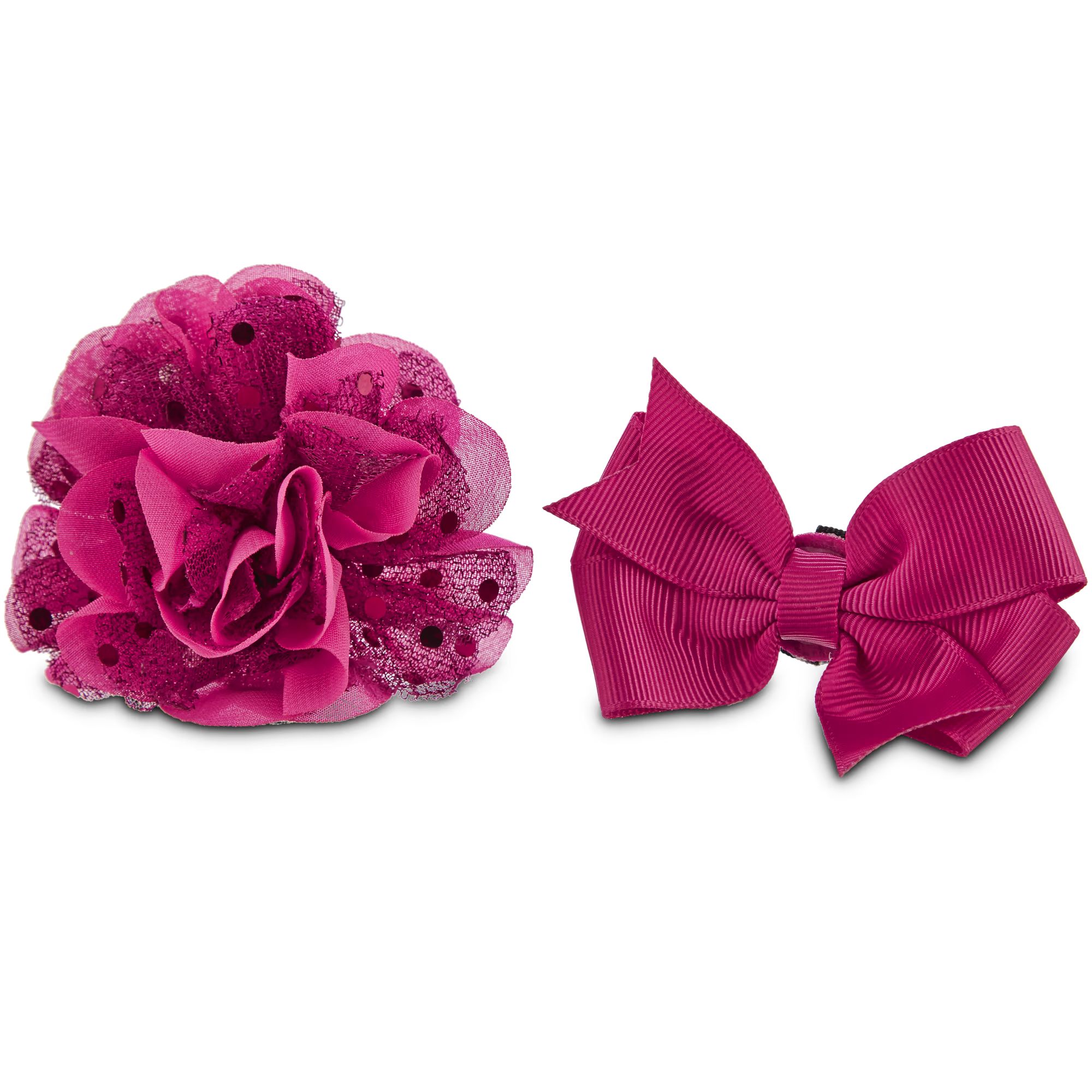 Bond & Co. Pink Flower Bow 2 Pack | Petco