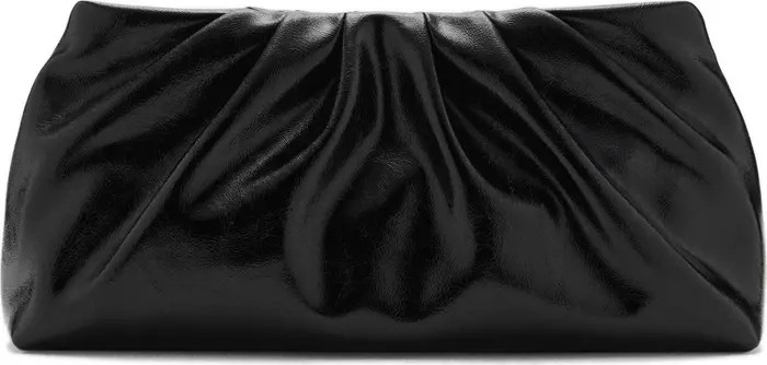 Pleated Faux Leather Clutch | Nordstrom