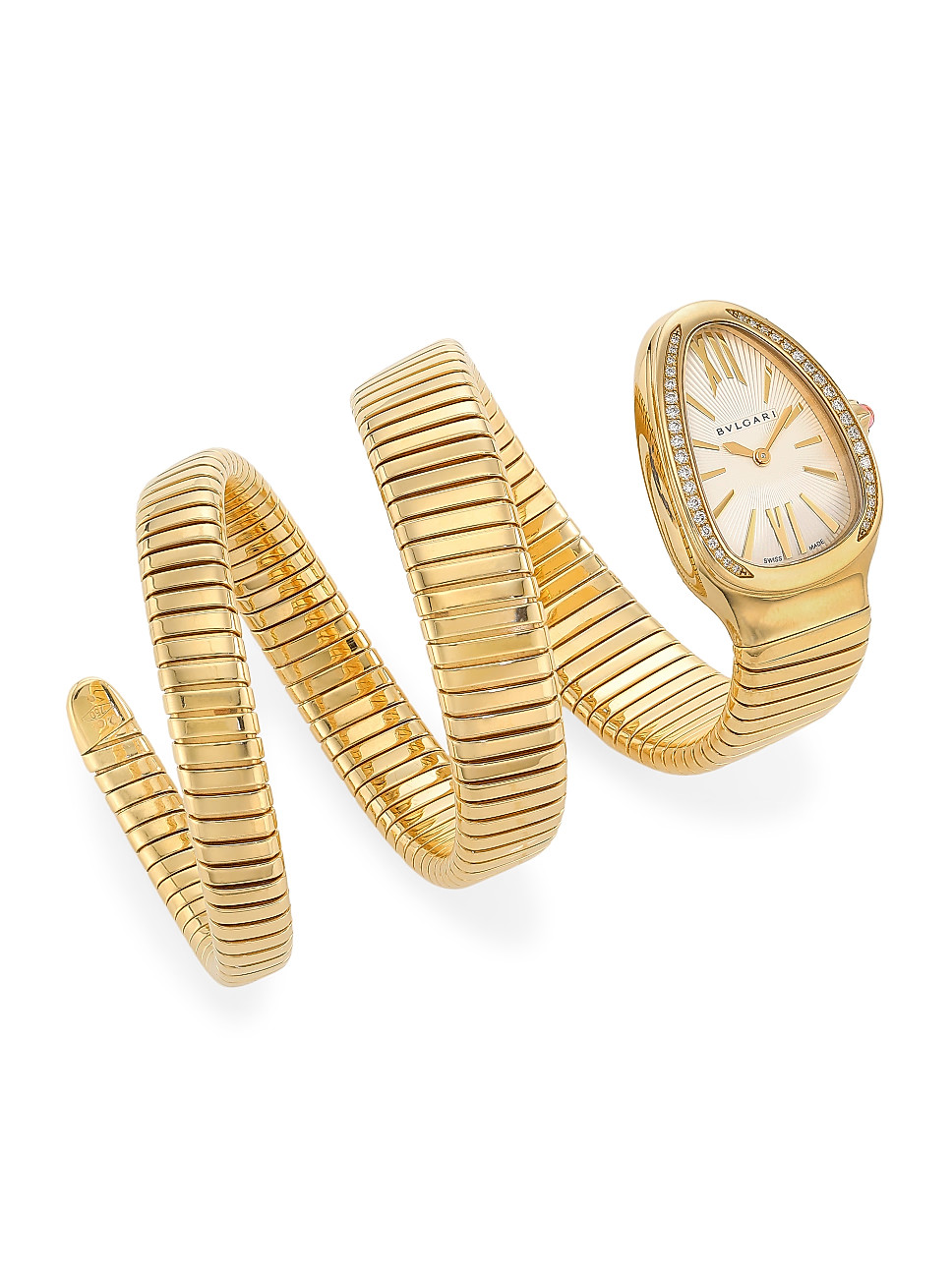 Serpenti Tubogas Yellow Gold & Diamond Double Twist Watch | Saks Fifth Avenue