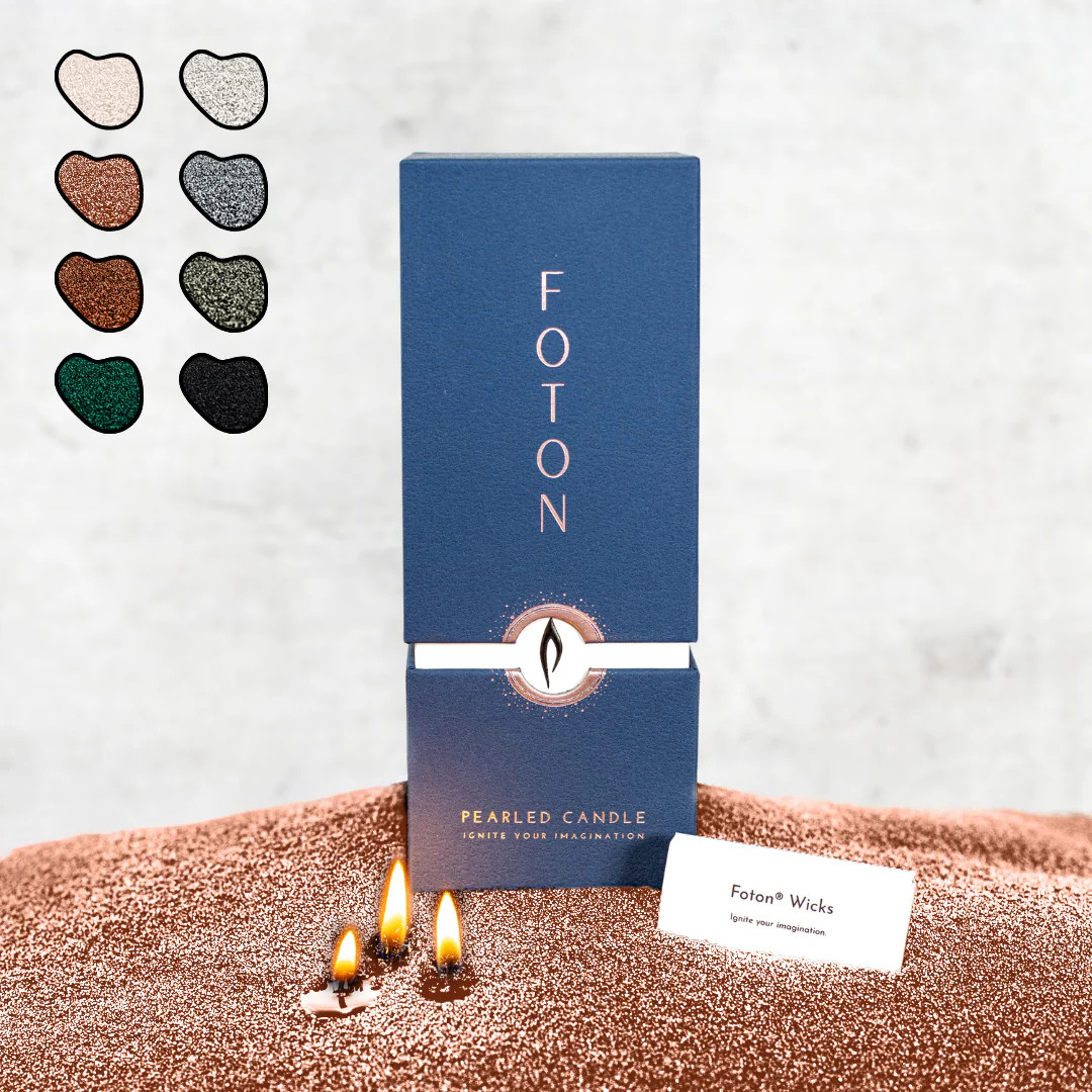 Foton Pearled Candle - Colored | Foton Pearled Candle