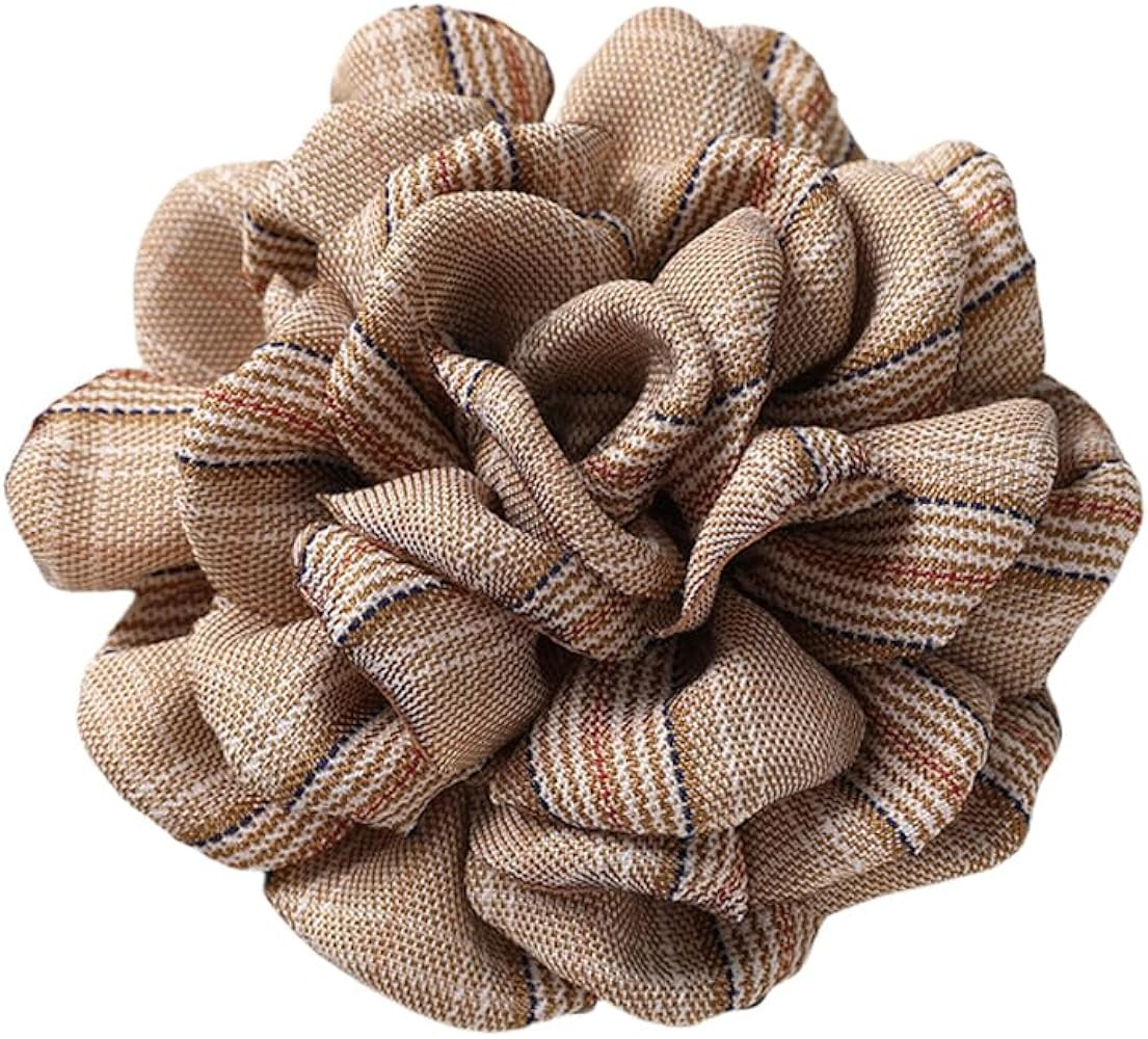 Large Rose Flower Brooch Pins for Women Dainty floral hair clip and Brooch Wedding Party Dance Ba... | Amazon (US)