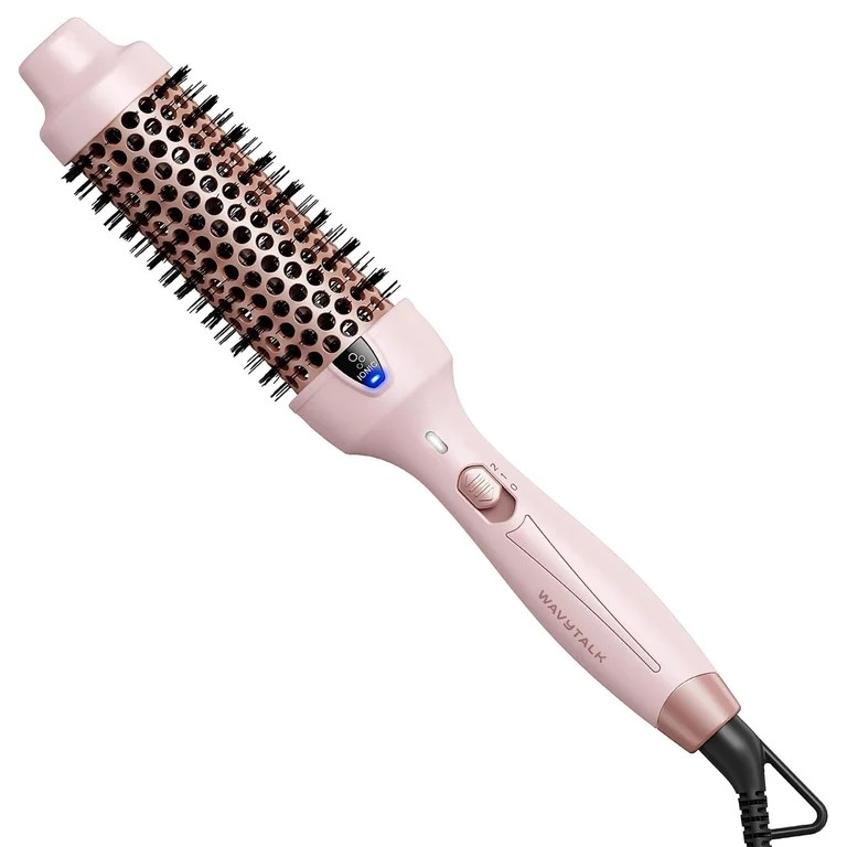 Wavytalk 1.5 inch Thermal Brush, Negative Ion Heated Round Brush, Creates Blowout Look, Pink | Walmart (US)