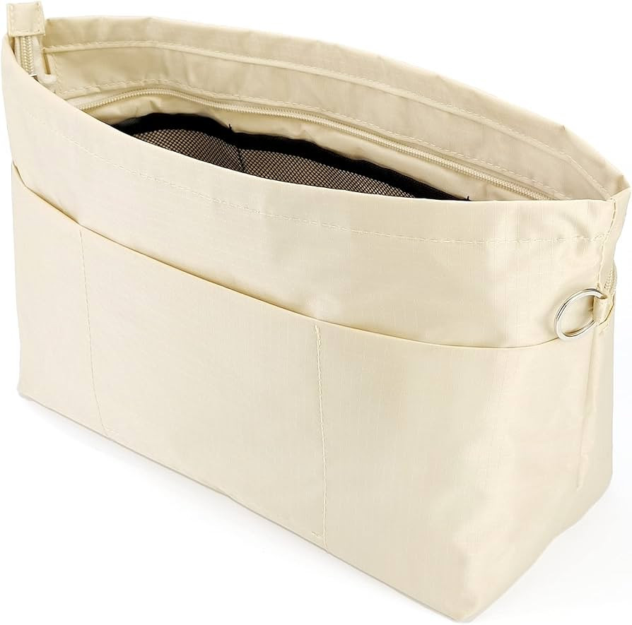 Time Wing Handbag Tote Purse Organizer Insert Bag Liner Shaper Pocketbook Divider Zipper 11 Pocke... | Amazon (US)