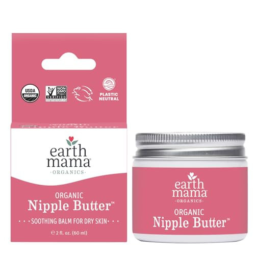 Earth Mama Organic Nipple Butter, Soothing Plant-based Balm for Dry Skin, Provides comfort during breastfeeding and pumping, 60ml | Amazon (CA)
