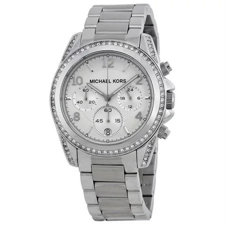 Michael Kors Women s MK5165 Silver Stainless-Steel Quartz Watch | Walmart (US)