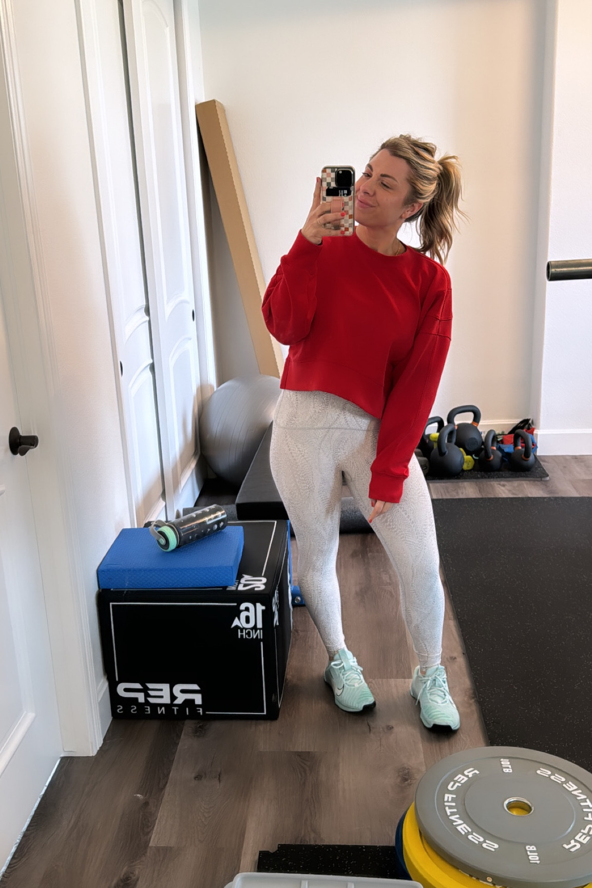 Workout fit of the day 
Sweater in sale YPB: M
Spanx M 

HIIT and cardio day! 

#LTKfindsunder50 #LTKstyletip #LTKfitness